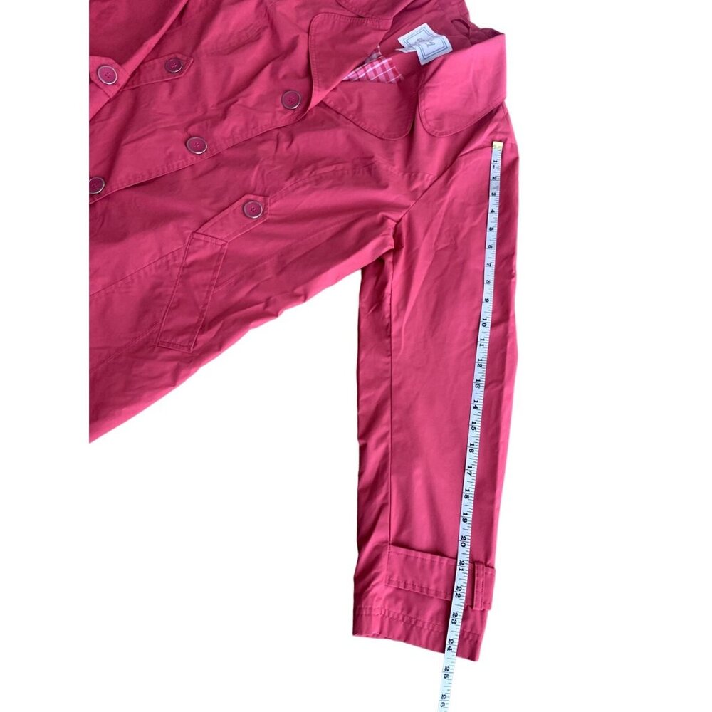 cg.l.cg Womens Pink Belted Trench Coat Style Size Large - Picture 8 of 14